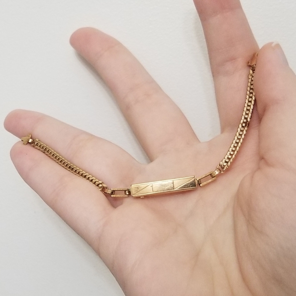 Vtg exquisite Lustern gold plated chain